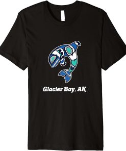 Glacier Bay AK Native American Tribal Orca Killer Whale Premium T-Shirt