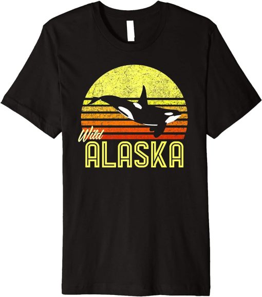 Alaska Cruise Vacation Orca Killer Whale Marine Biologist Premium T-Shirt