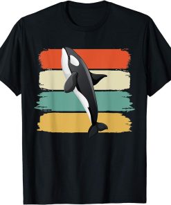 Retro Killer Whale Art 80s Orca Whale Old School Classic Gif T-Shirt